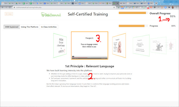 Training Page Description